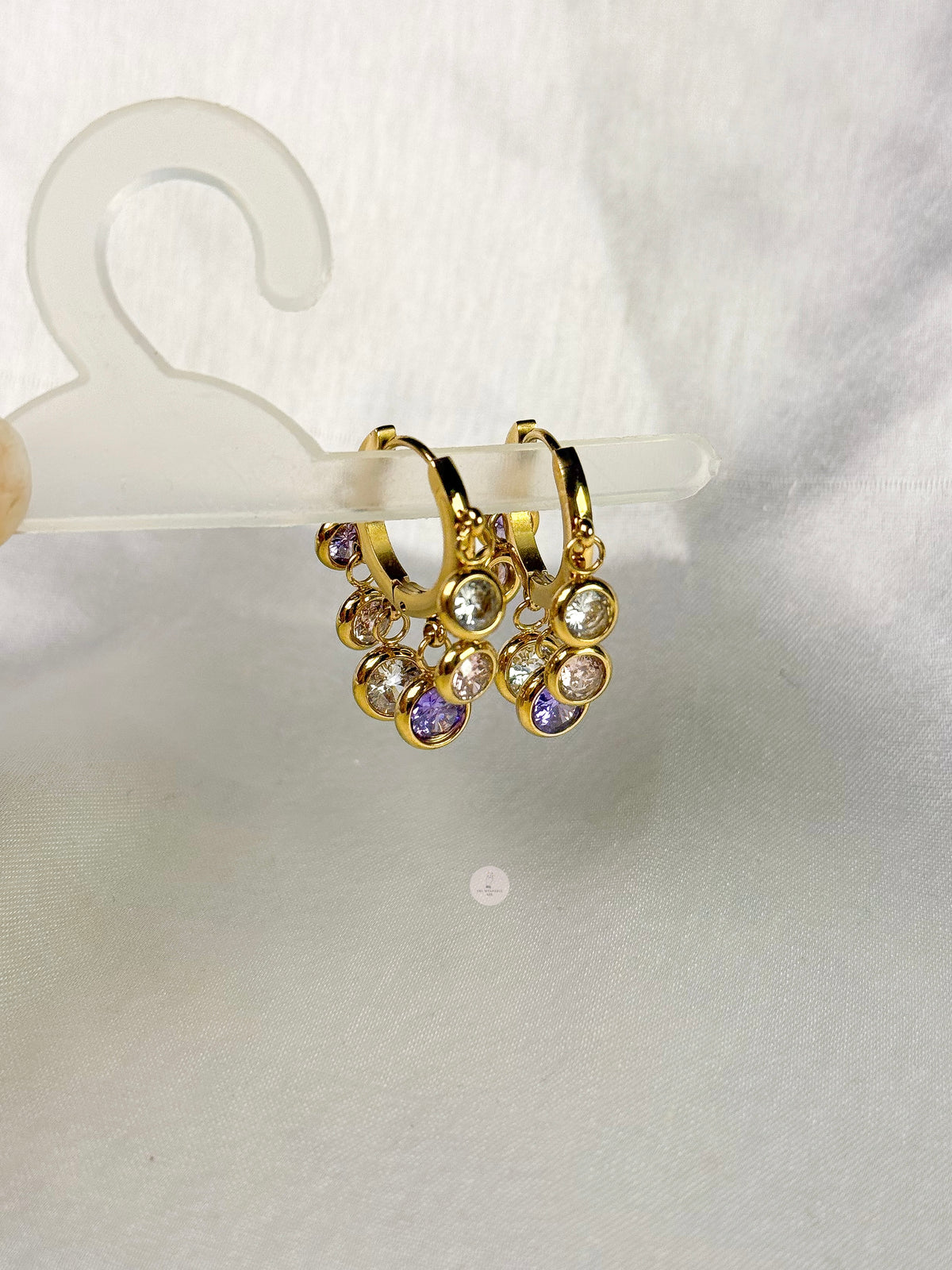 Lilac Blush Crystal Earrings
