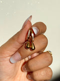 Tear Drop Gold Danglers