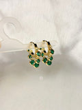 Emerald Crystal Earrings