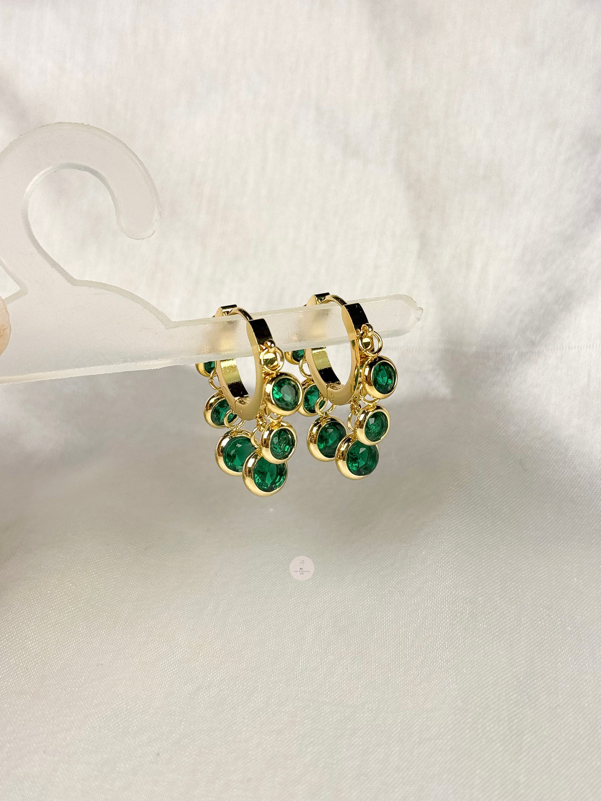 Emerald Crystal Earrings