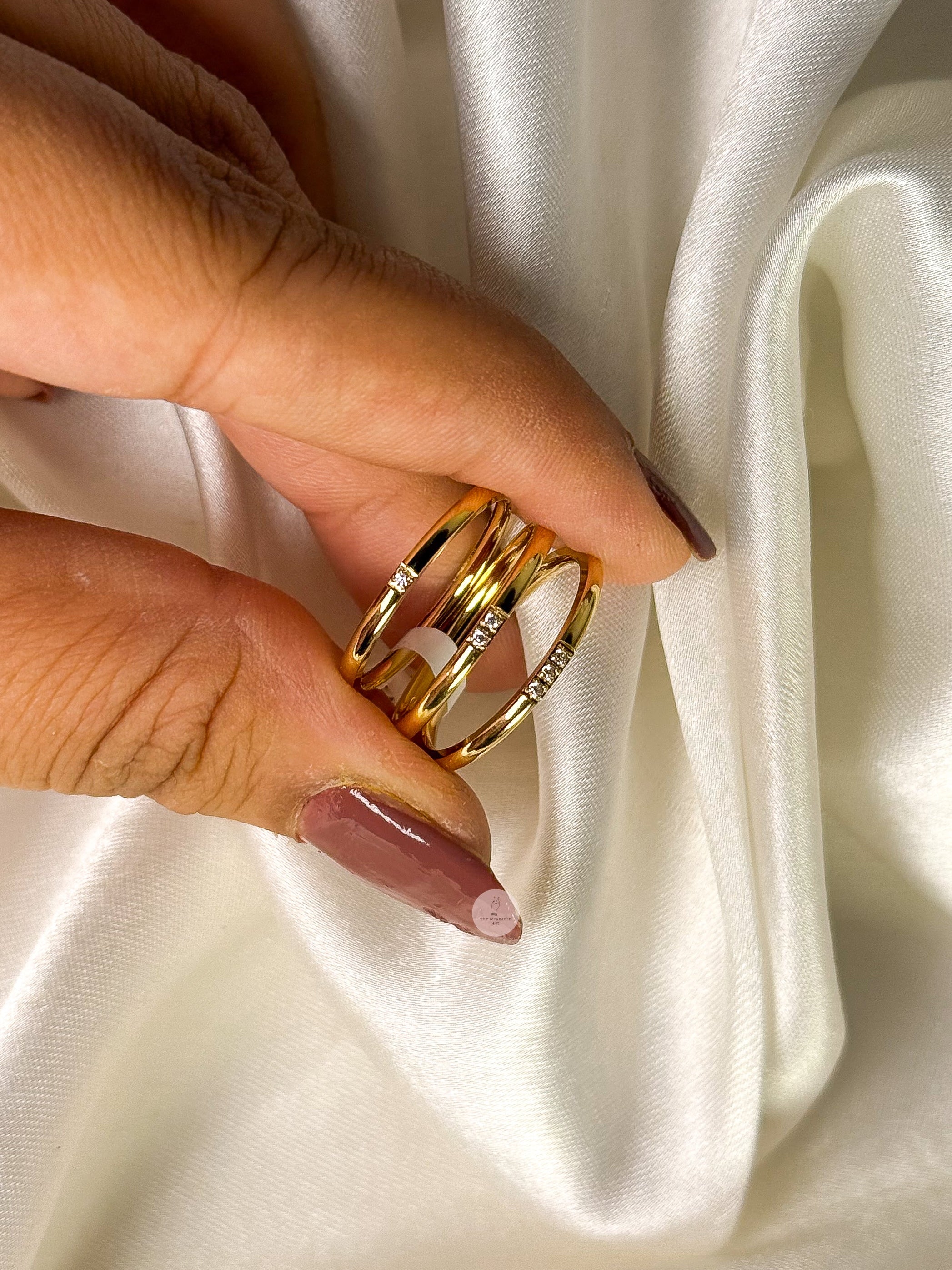 Trio band rings