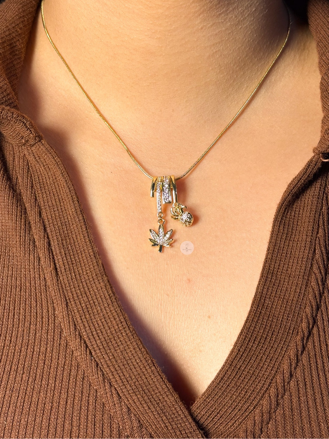 Leaf Charm Necklace