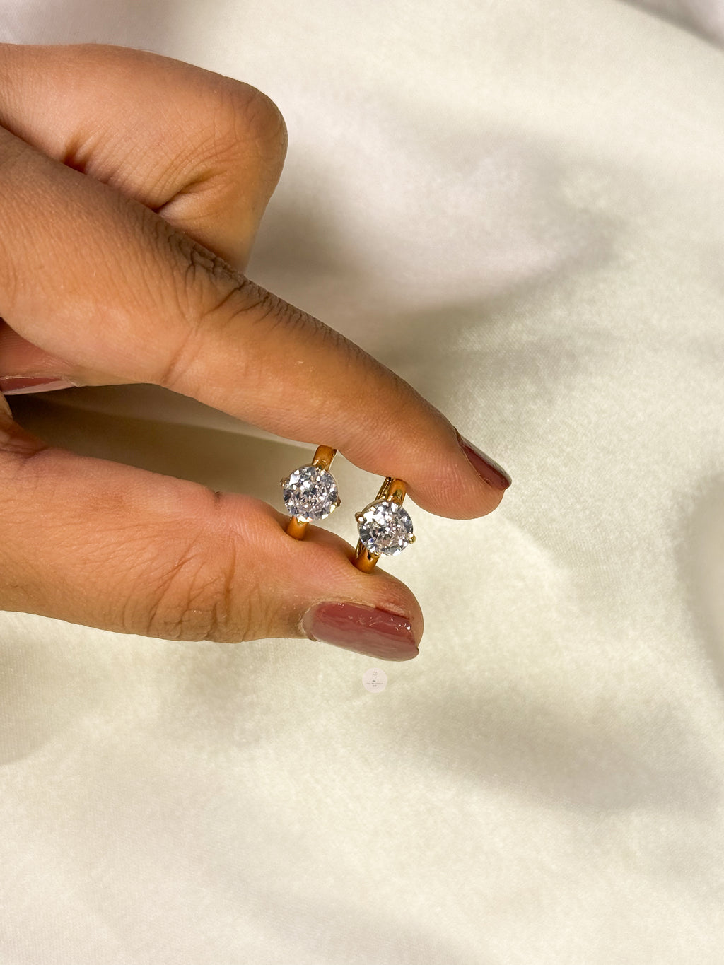 Diamond Mini Hoops