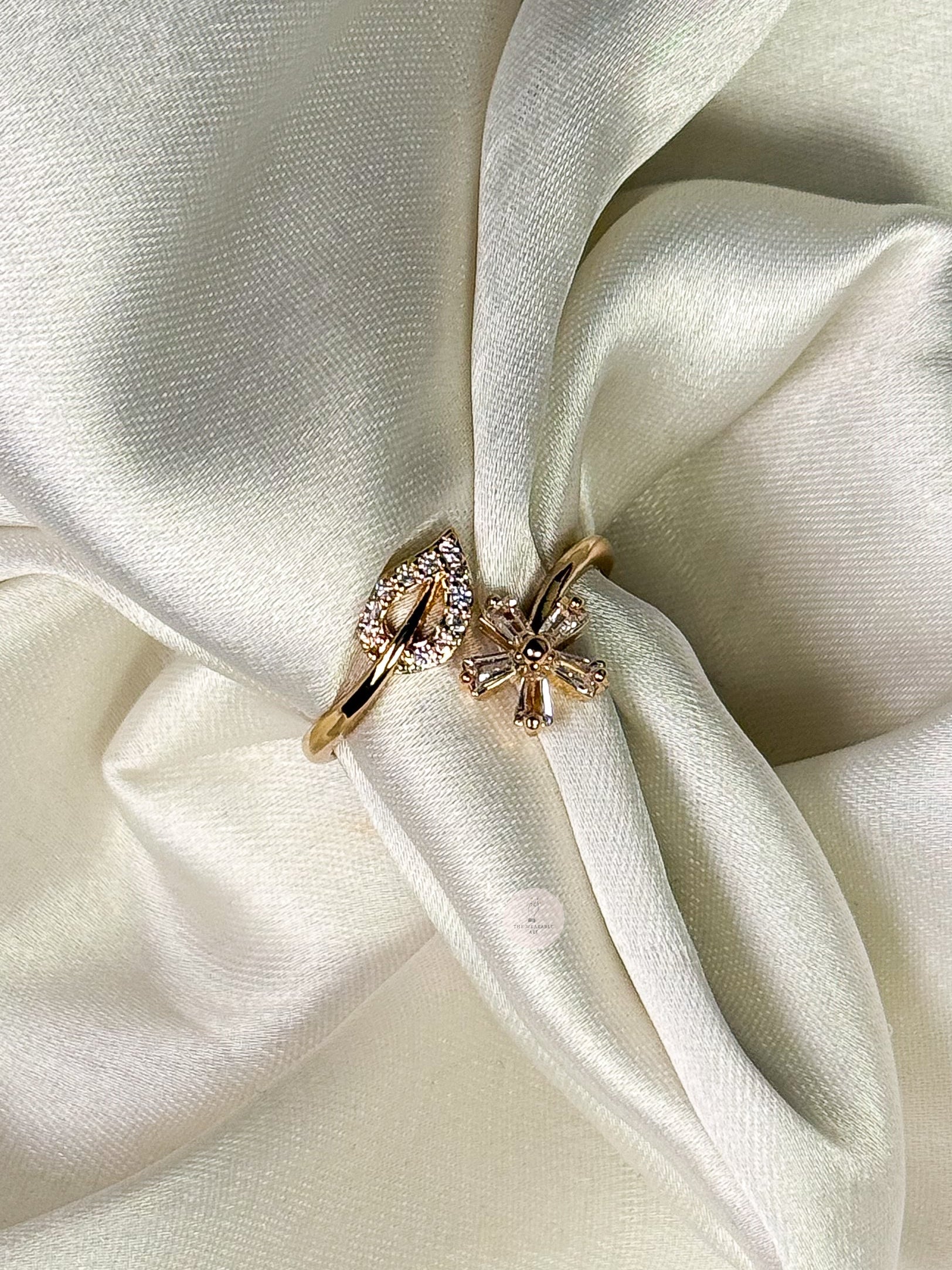 Leafy Floral Ring