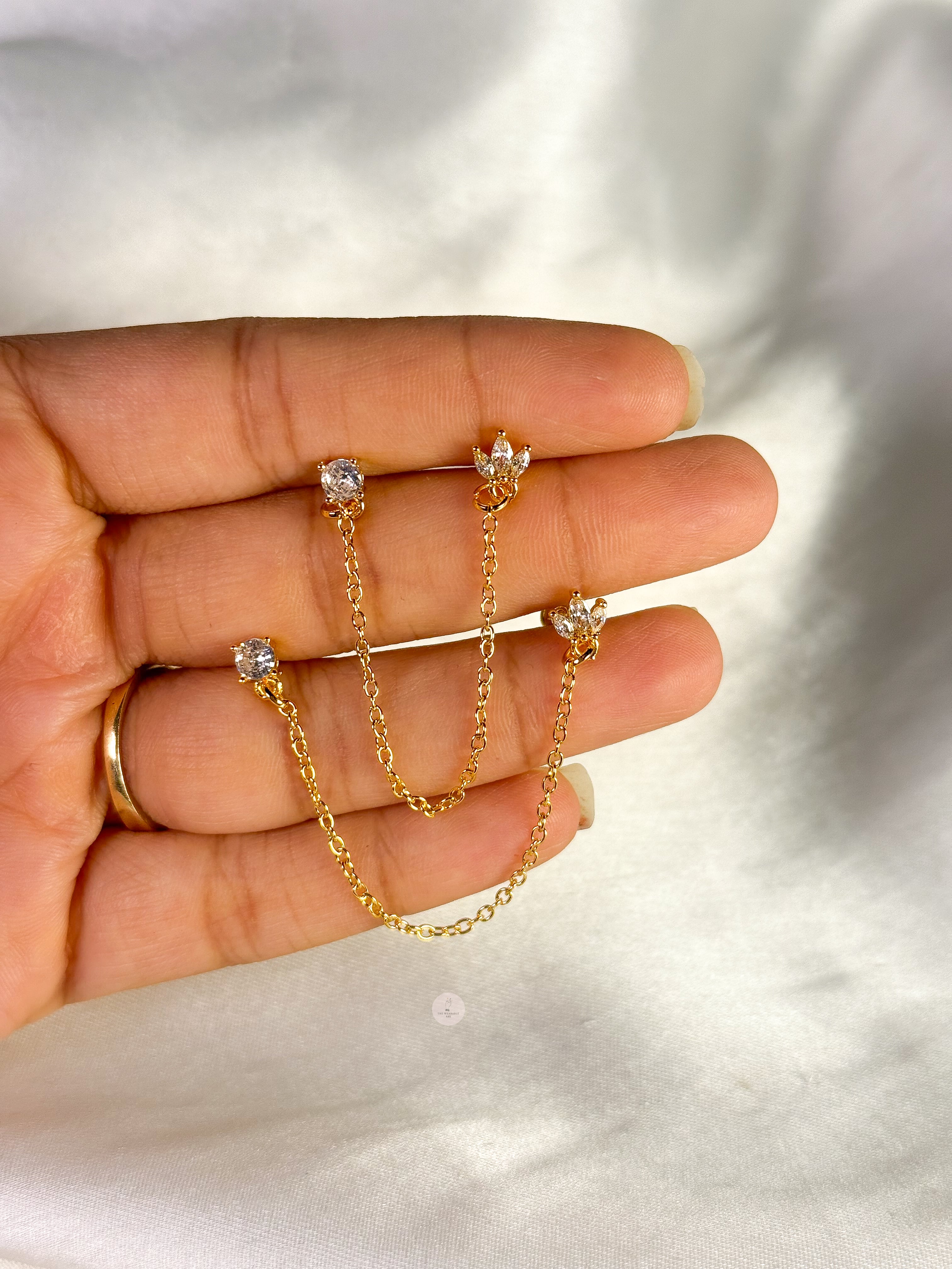 Petal Chain Earrings