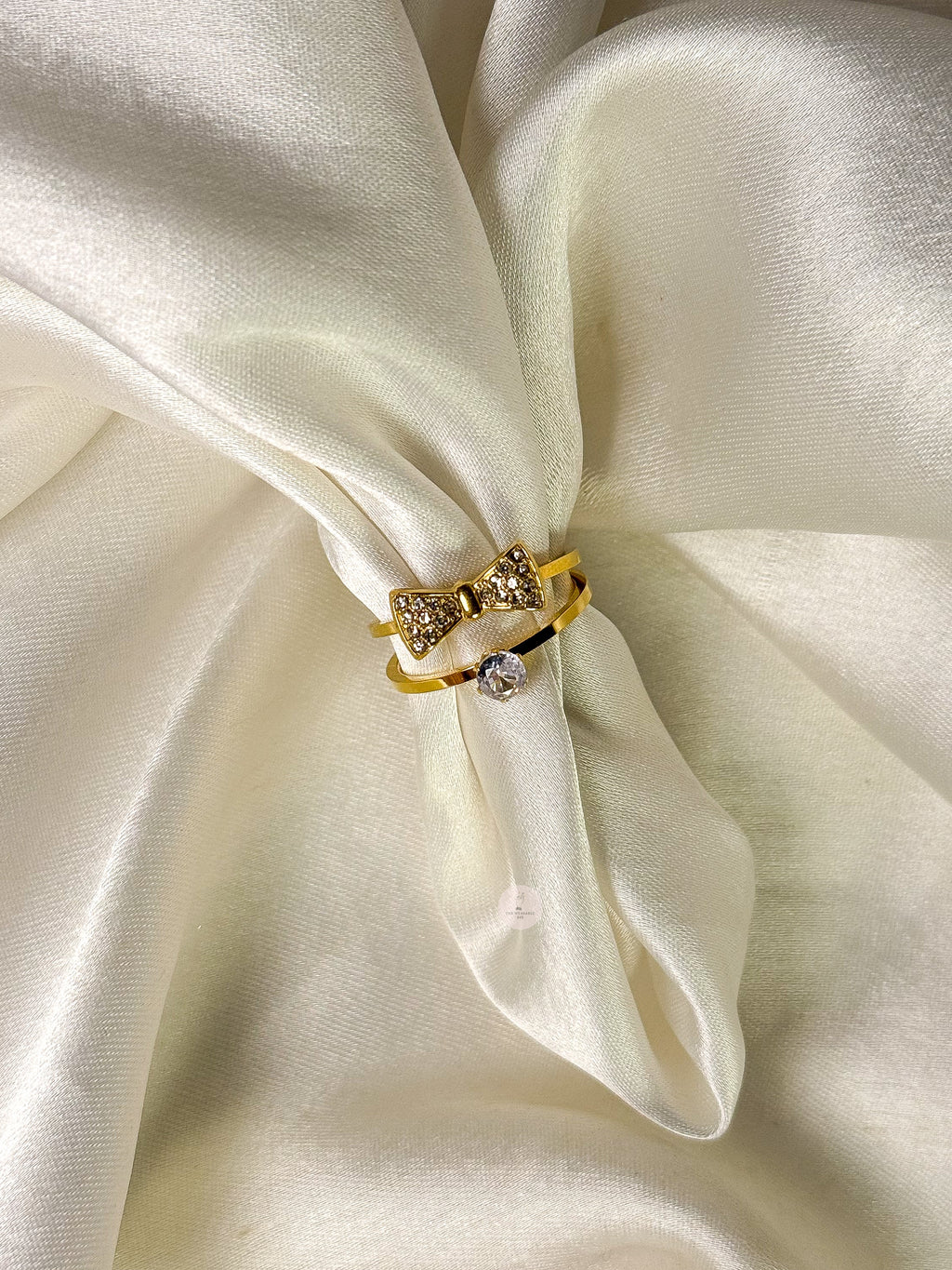 Bow Diamond Ring Stack
