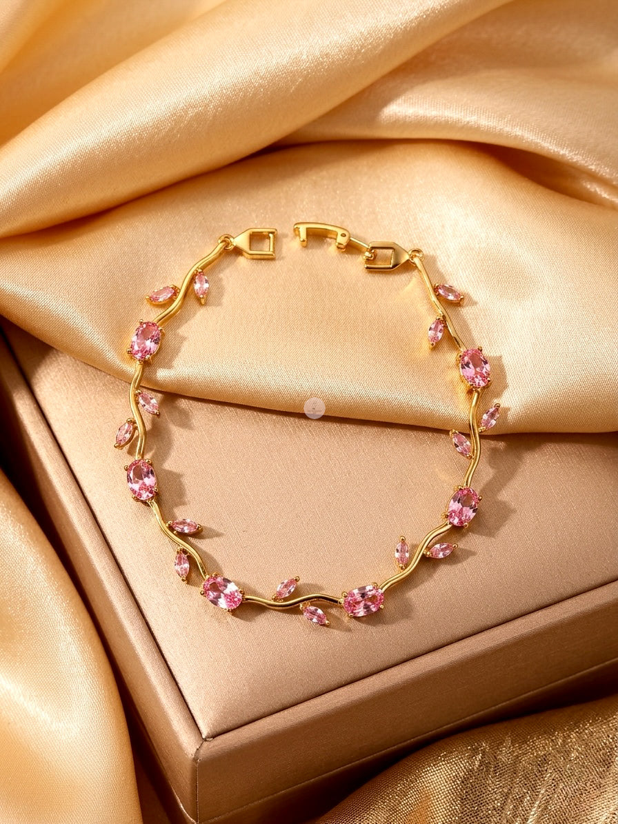 Blush Pink Tulip Bracelet