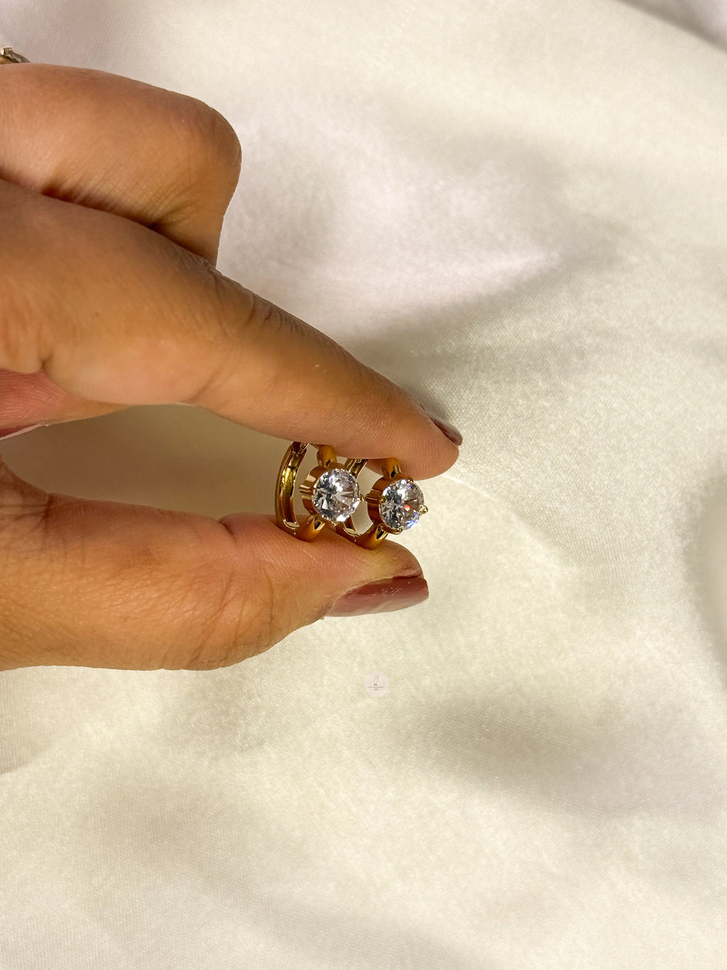 Diamond Mini Hoops