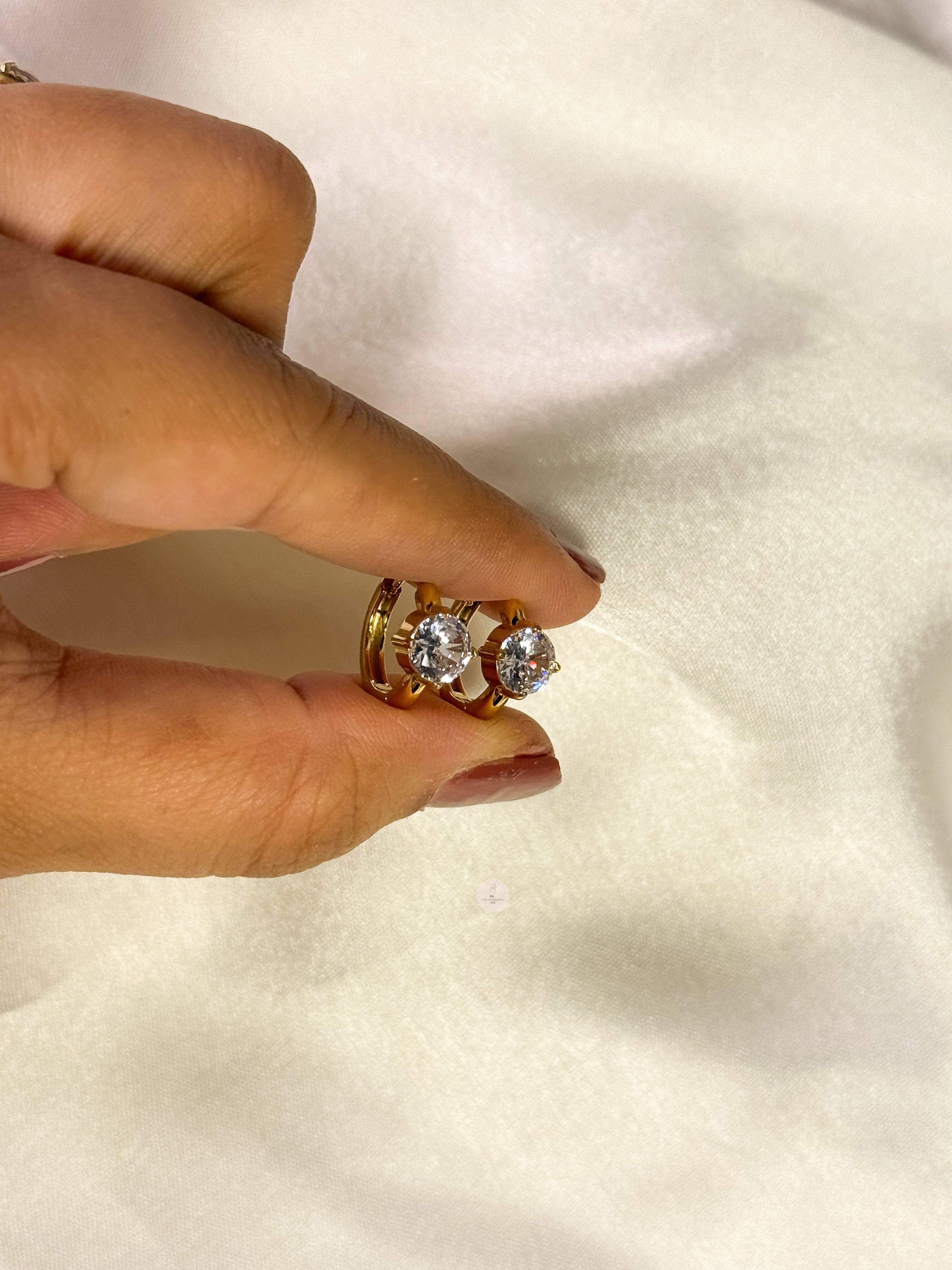 Diamond Mini Hoops