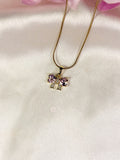 Blush Bow Necklace