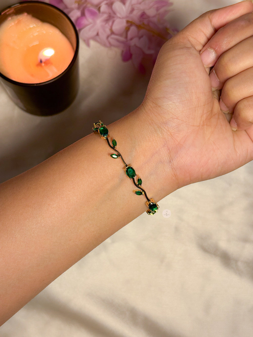 Emerald Tulip Bracelet