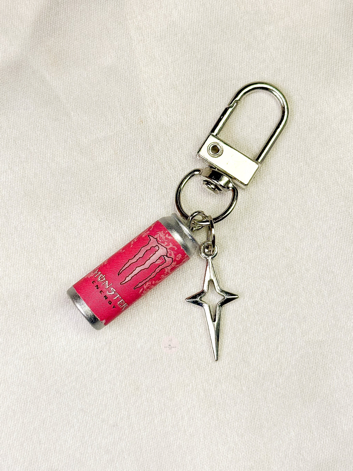 Pink Monster Keychain