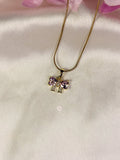 Blush Bow Necklace