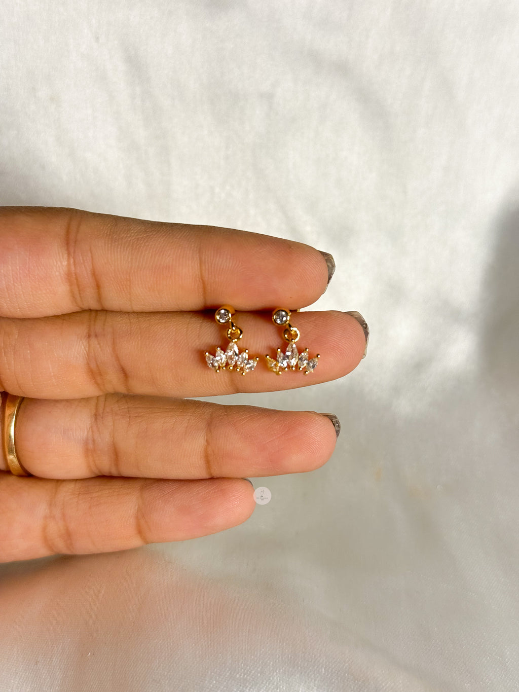 Crown Drop Studs