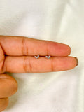 Mini Petal Silver Ball Back Studs