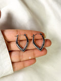 Silver Oval Hoops