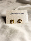 Floral Pearl Studs
