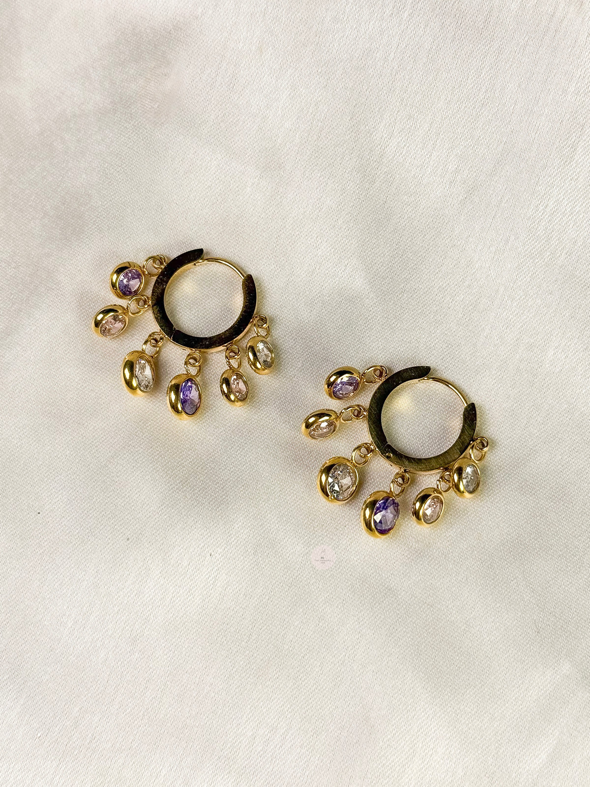 Lilac Blush Crystal Earrings