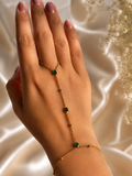 Emerald Hand Chain