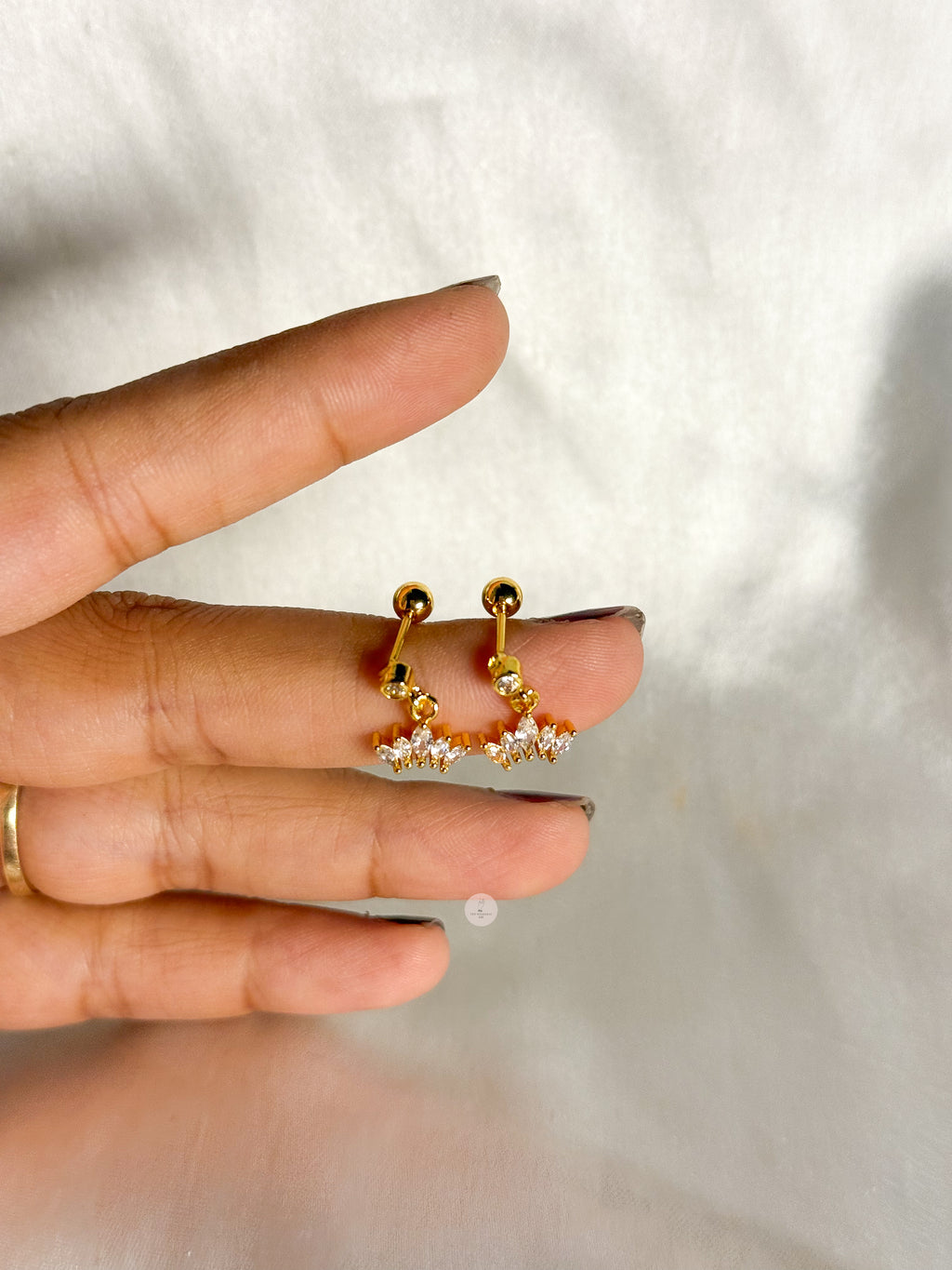 Crown Drop Studs