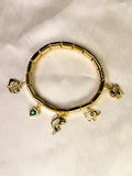 Emerald Italian Charm Bracelet