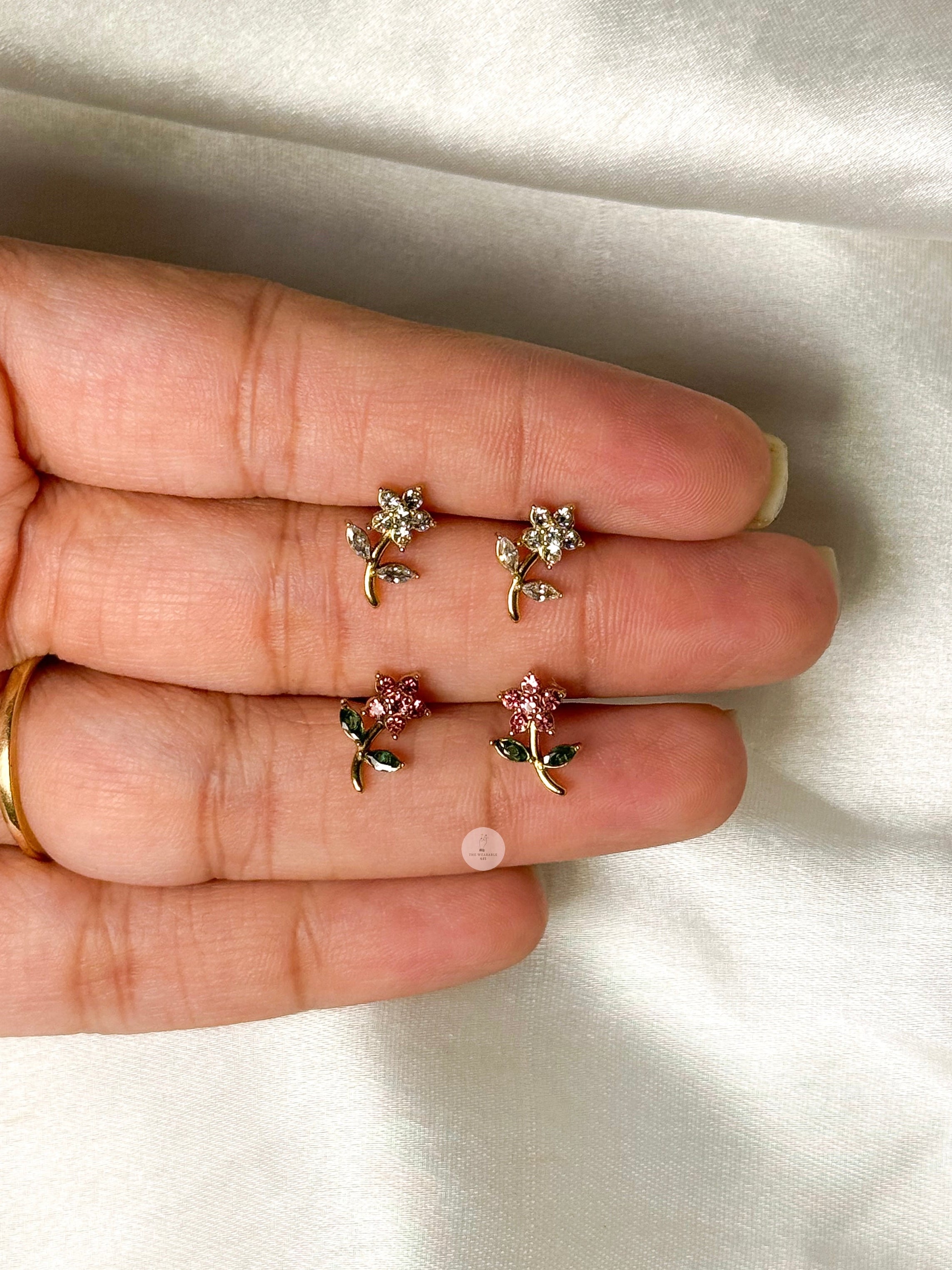 Sakura Bloom Ball Back Studs
