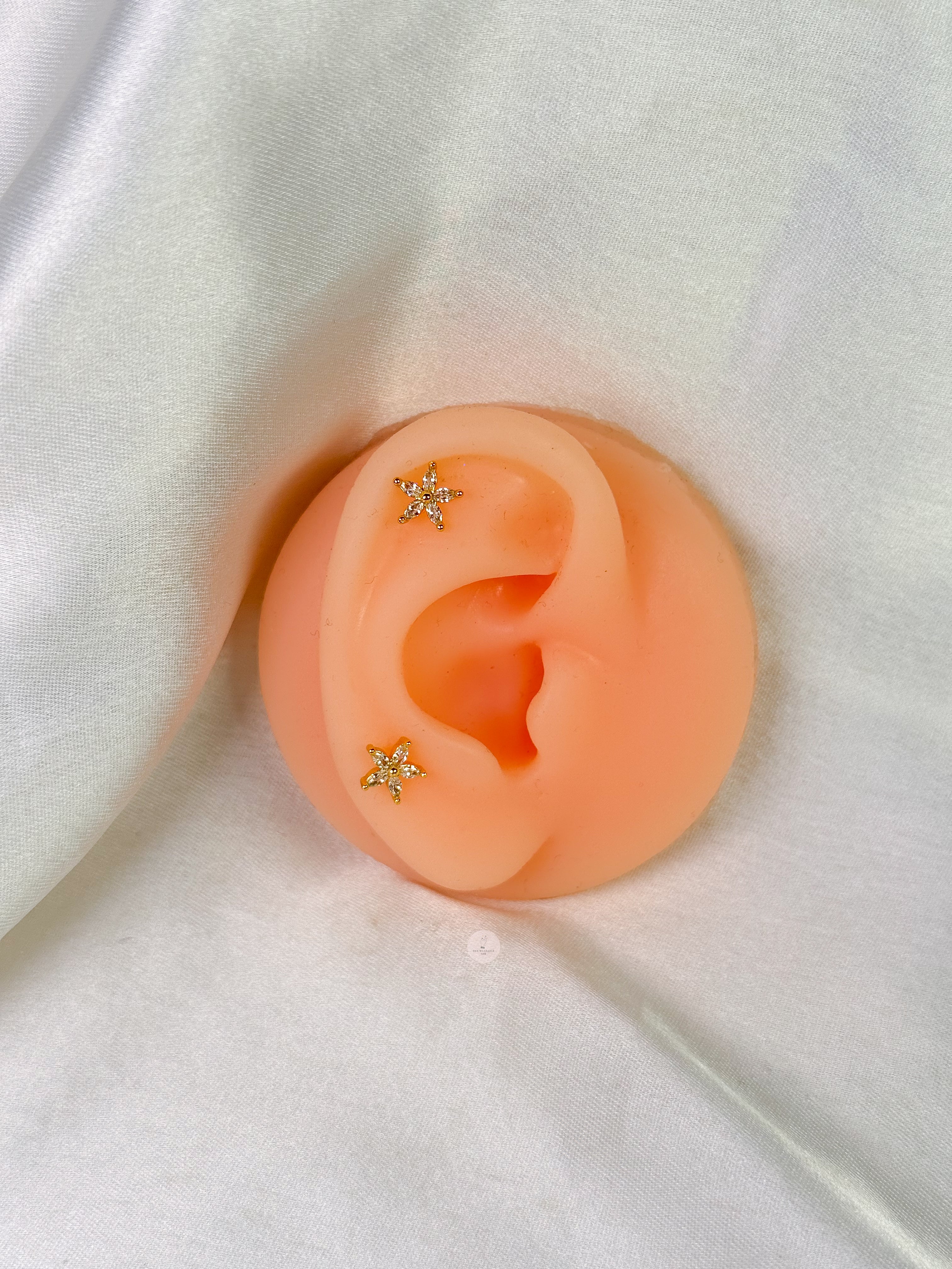 Floral Ball Back Studs