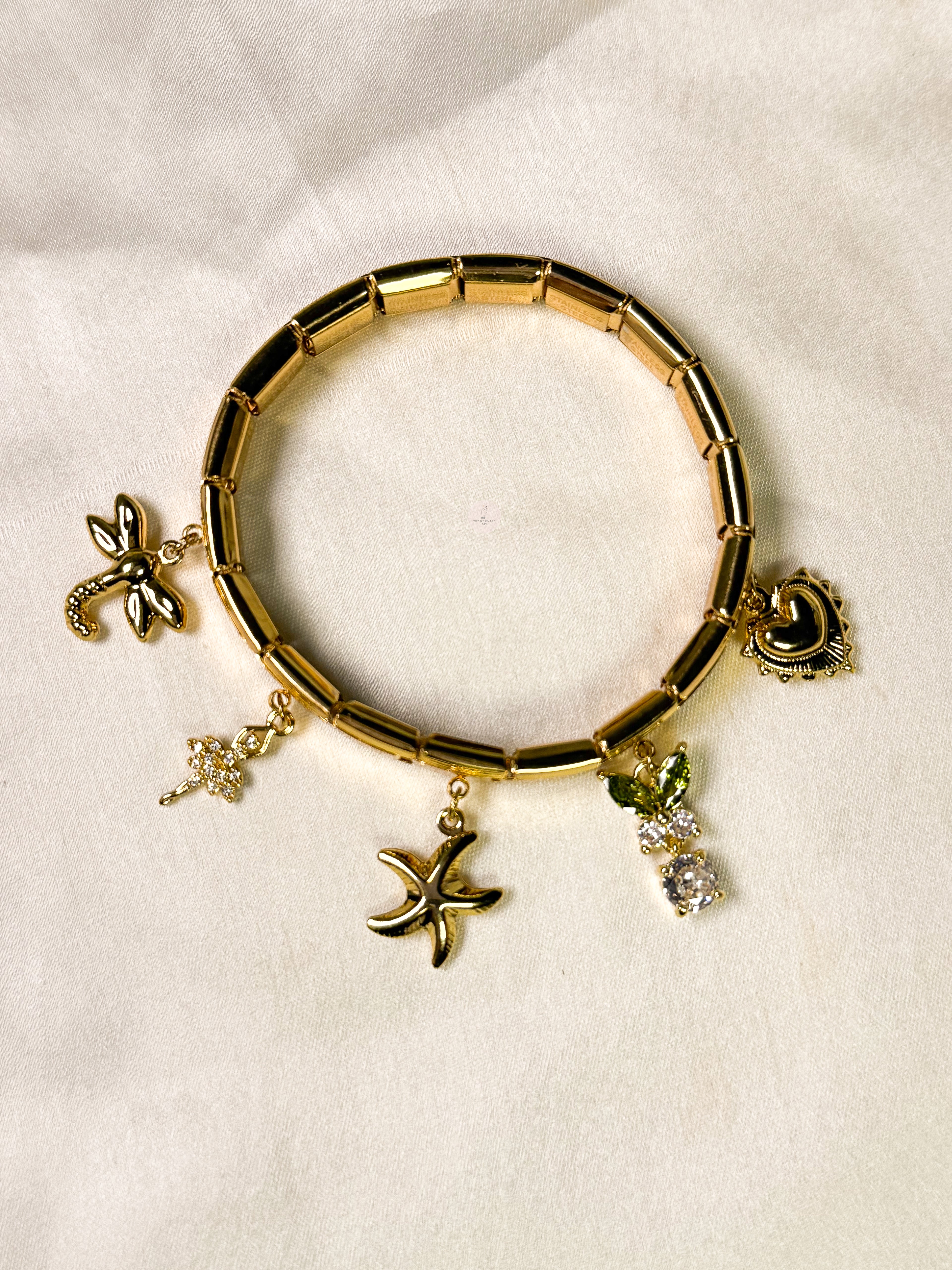 Dragonfly Italian Charm Bracelet