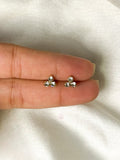 Trio Diamond Ball Back Studs