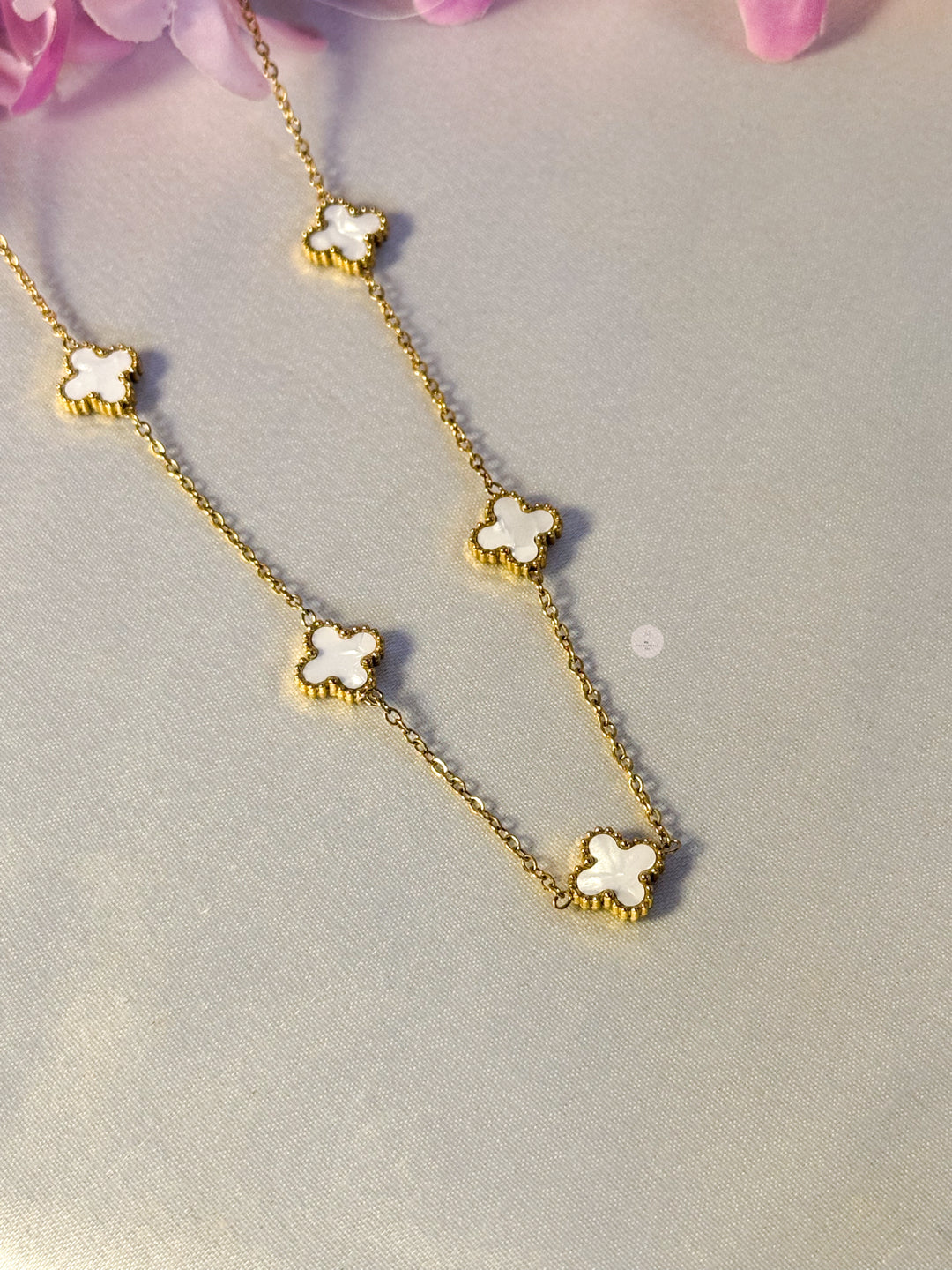 White Clover Necklace