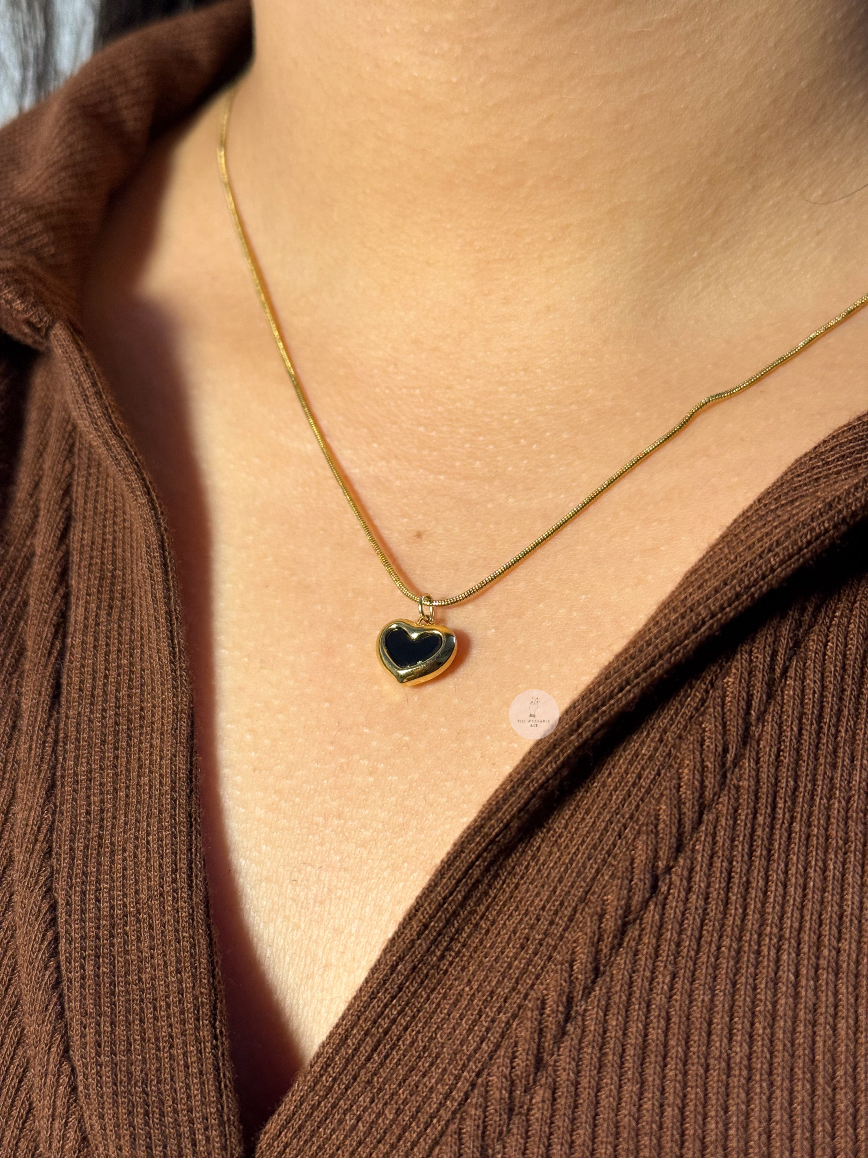 Black Heart Necklace