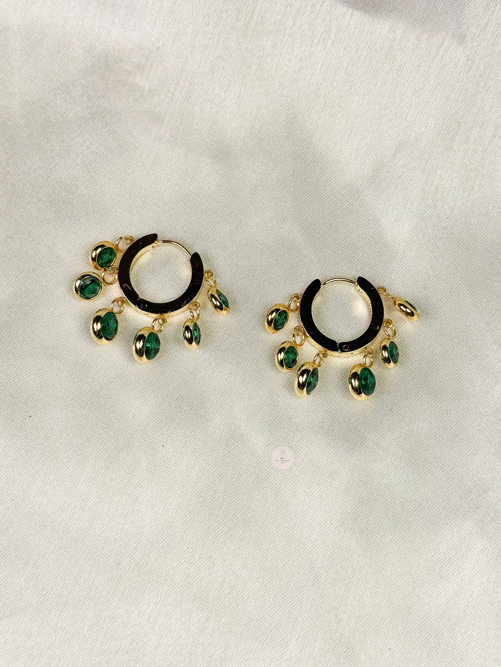 Emerald Crystal Earrings