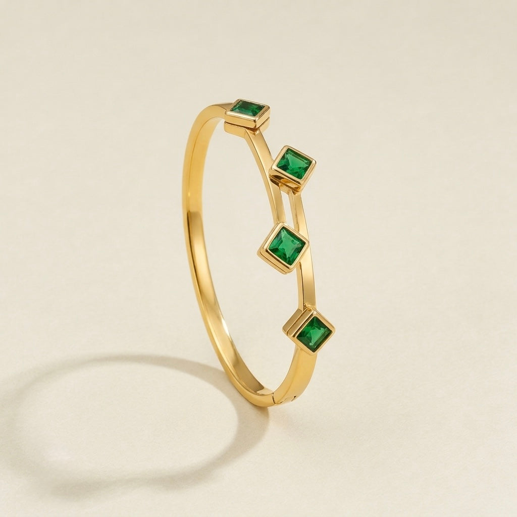 Emerald Diamond Baby size kada