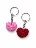 Heart Crochet Keychain