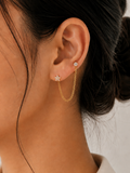 Star Studded Chain earrings