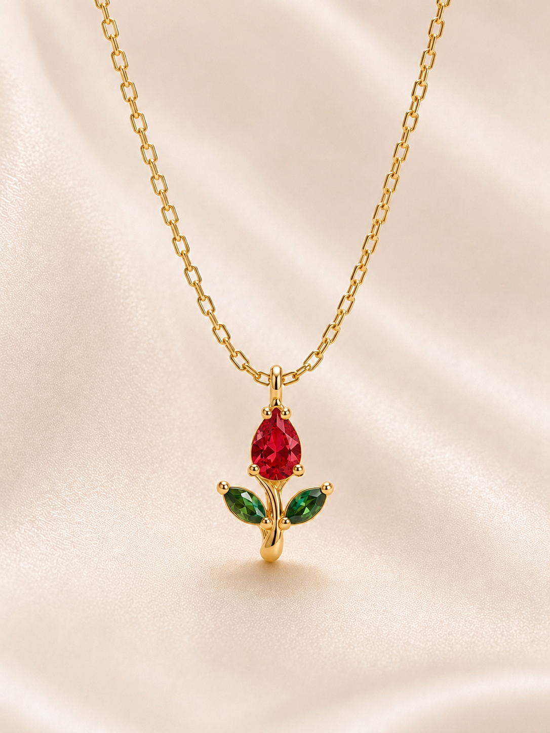 Rose Tulip Necklace