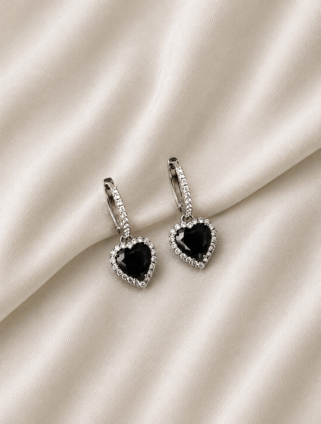 Alia Bhatt Diamond Heart Hoops
