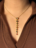 Crystal Heart Necklace(Multicolor)