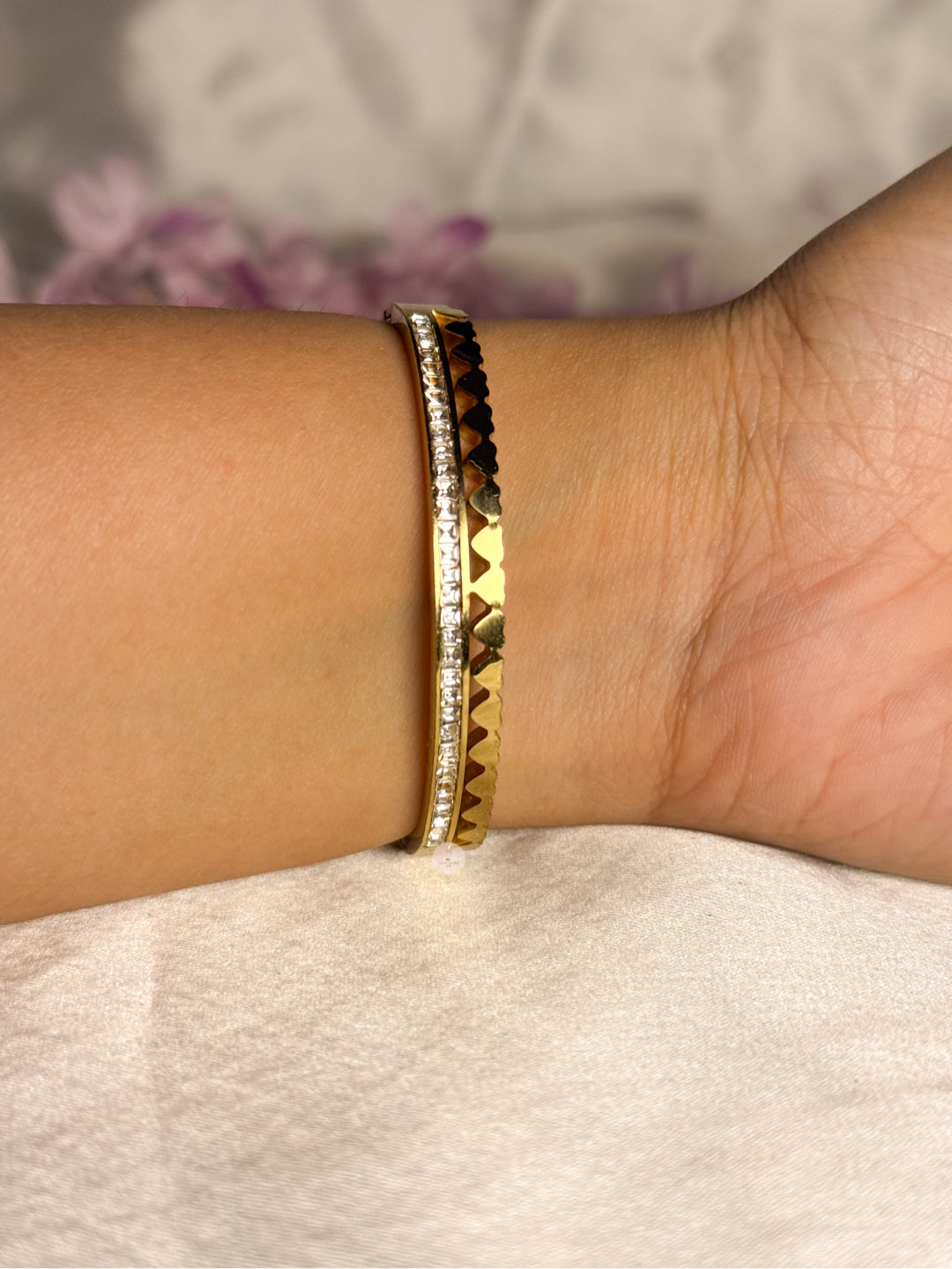Hearty diamond bracelet baby size