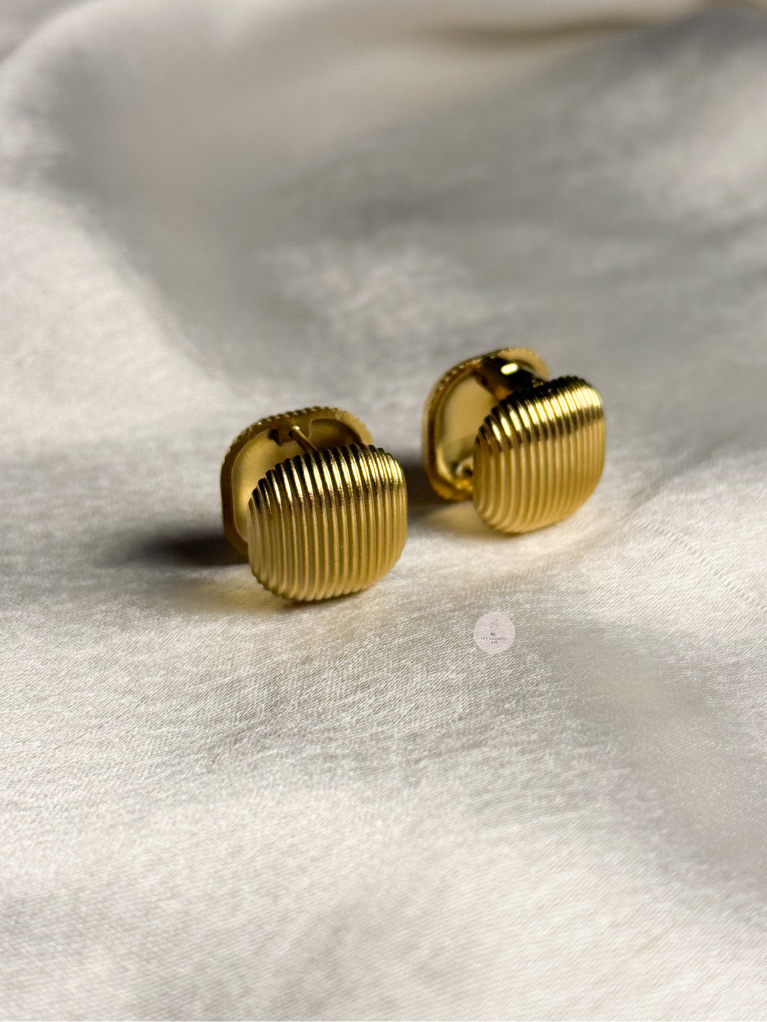 Golden Ripple Studs