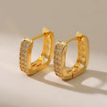 Diamond Studded Hoops