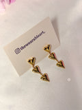 Trio Heart Earrings