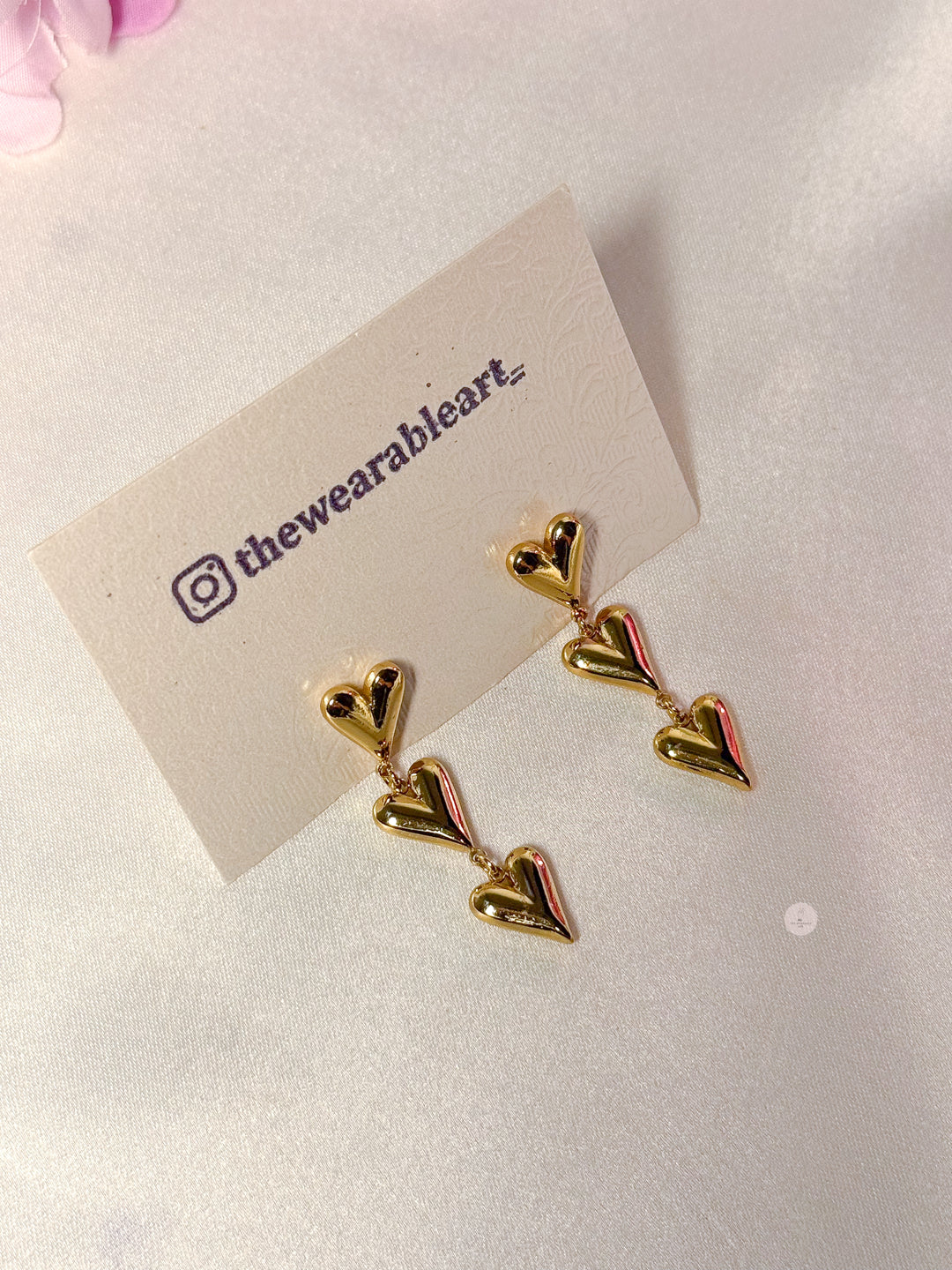 Trio Heart Earrings