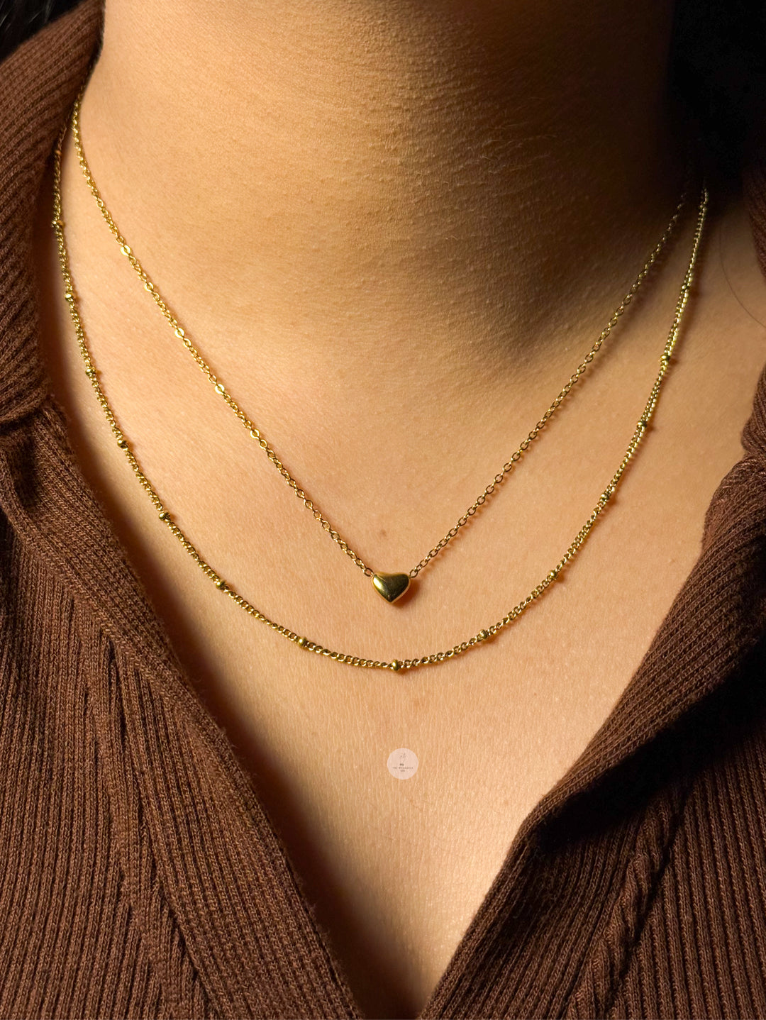 Double Layered Heart Necklace