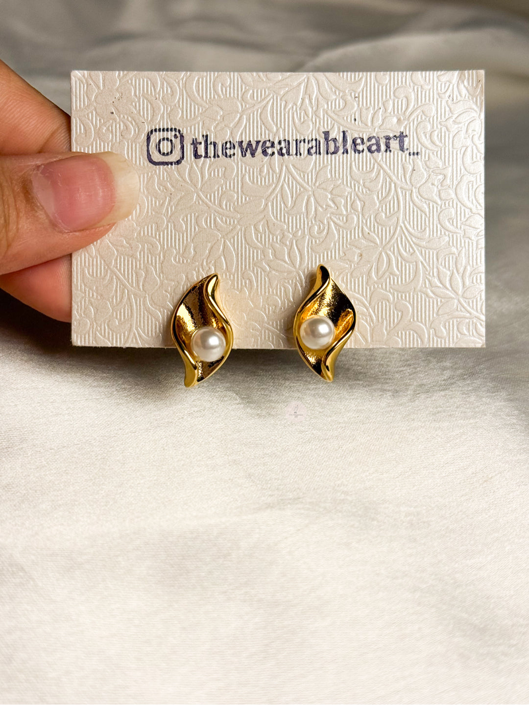 Pearl Wave Studs