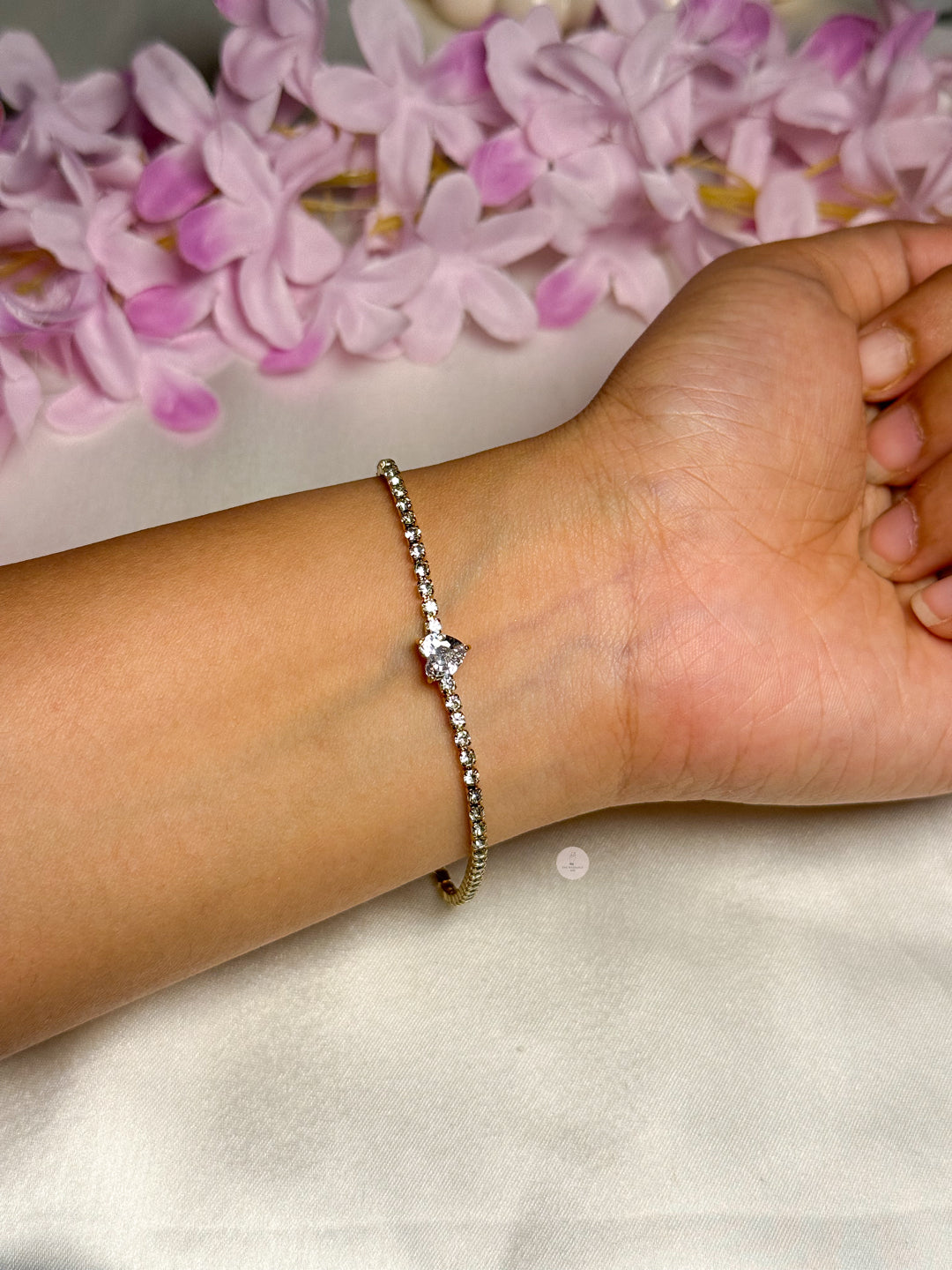 Diamond Heart Bracelet