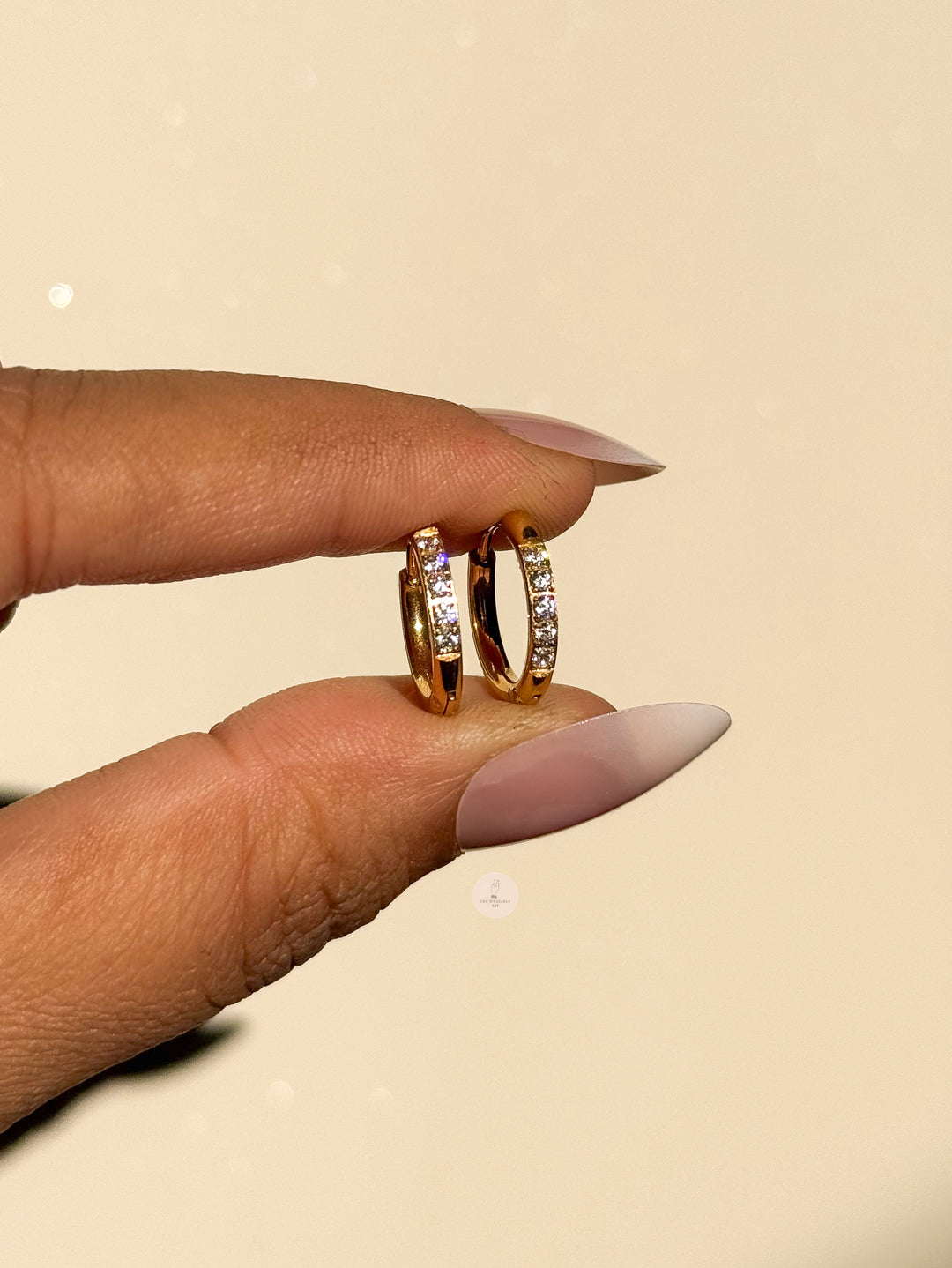 Classic Diamond Hoops
